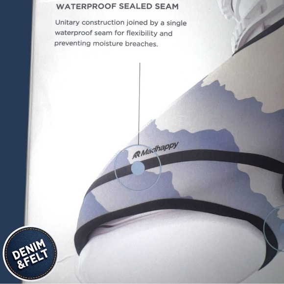 MadHappy Adults Unisex Thermal Ski Boot Cover | White and Blue | NEW/NIB 🎿⛷️🚡 - Picture 12 of 16